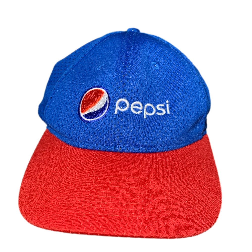 🧢 Mesh Pepsi Baseball Cap Velcro Back
